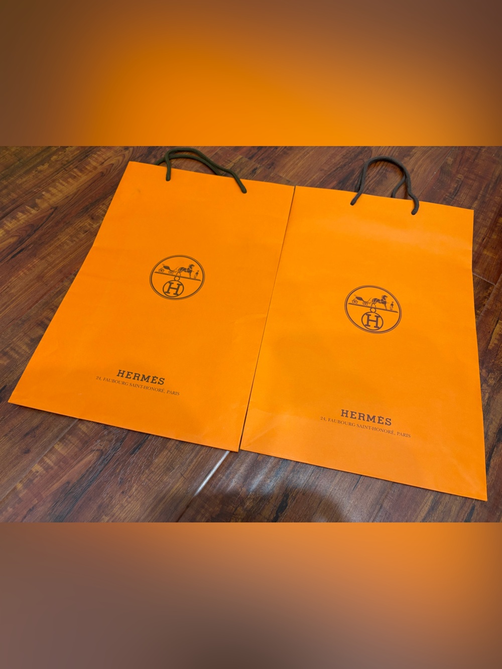 Hermes Shopping Bags (Set of 2)